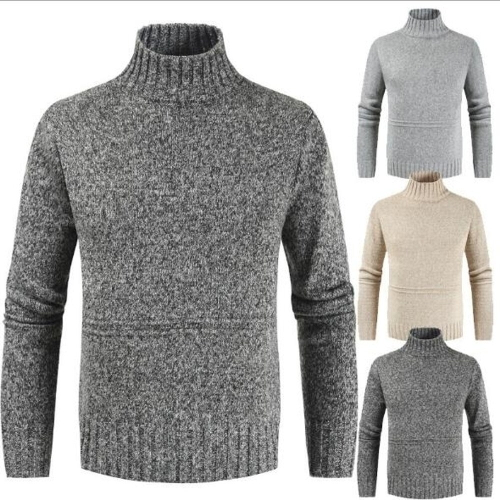 Uqiangy Mens Stylish Casual Slim Patterned Mock Neck Full Zip Cable Knitted Cardigan Sweater Jacket